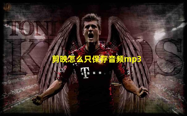 剪映怎么只保存音频mp3